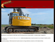 Tablet Screenshot of catalinaexcavating.com